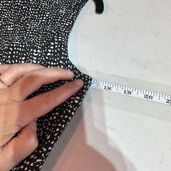 DKNY Women's Tweed Crew Neck Sleeveless Fit & Flare Dress Black White tweed Smal - Picture 9 of 11